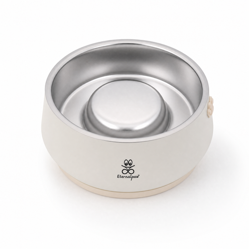 Eternalpaw 316L stainless steel slow feeder pet bowl